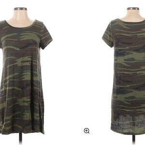 Z Supply Camo-Print T-shirt Mini Dress